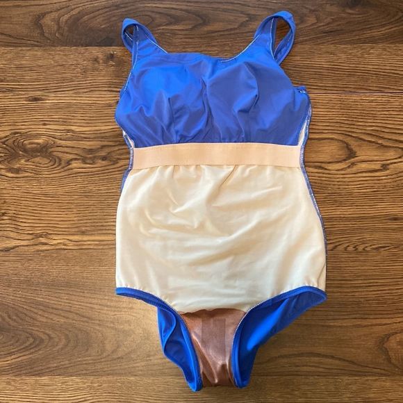 Jodee One Piece Swimsuit Size 14 Scoop Back Tank Style - Picture 4 of 7